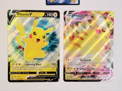 JUMBO Card Pikachu Promo Lot Of 2 V SWSH198 VMax SWSH286 - Image 1