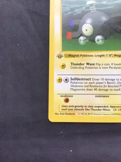 Pokemon Cards: Base Set 1st Edition Common: Magnemite 53/102 - Image 5