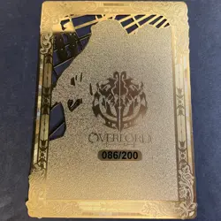 WES - Goddess Story Gold METAL Card - Serial Number #086/200! Albedo Anime Girl - Image 5