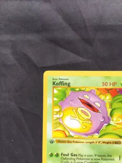 Pokemon Cards: Base Set 1st Edition Common: Koffing 51/102 - Image 2