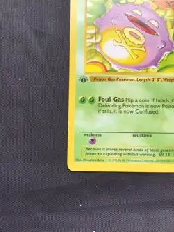 Pokemon Cards: Base Set 1st Edition Common: Koffing 51/102 - Image 5
