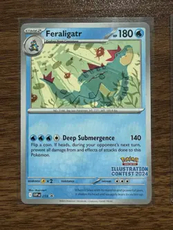 2024 Pokemon Illustration Contest Cards - Pikachu, Feraligatr, Toxtricity ex - Image 3