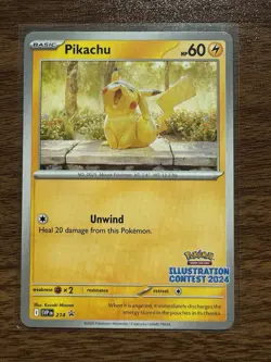 2024 Pokemon Illustration Contest Cards - Pikachu, Feraligatr, Toxtricity ex - Image 4