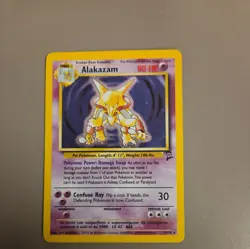 Alakazam -Holo Rare Card 1/130-Pokemon Swirl -Base Set 2 - Image 1