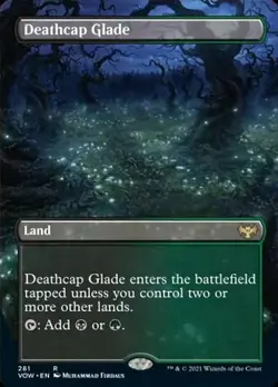 Deathcap Glade (Borderless) -Foil Light Play MTG Innistrad: Crimson Vow - Image 1