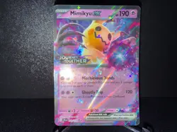 Mimikyu ex 069 2025 Pokemon Journey Together Stamped Double Rare Promo Card NM+ - Image 1