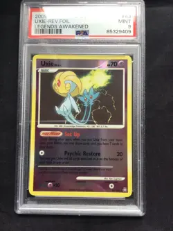Pokemon Cards: Legends Awakened Reverse Holo: Uxie 43/146 PSA 9 - Image 2