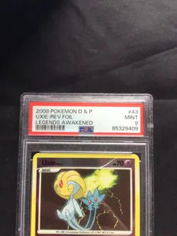 Pokemon Cards: Legends Awakened Reverse Holo: Uxie 43/146 PSA 9 - Image 3