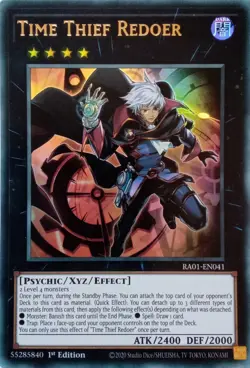 RA01-EN041 TIME THIEF REDOER ULTRA RARE 1ST EDITION YuGiOh CARD - Image 1