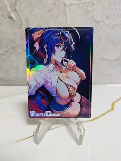 Akeno Himejima Trading Card Waifu Goddess Story Anime Girl holo Karte Manga Full - Image 1