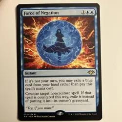 Magic the Gathering Force of Negation Card Modern Horizons Regular MTG - Image 1
