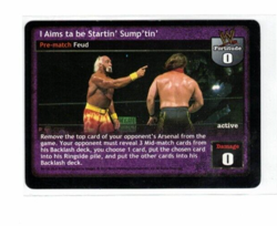 WWE Raw Deal Card: I Aims Ta Be Startin' Sump'Tin'- Hulk Hogan - Image 1