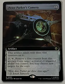 MTG Marvel’s Spider-Man Peter Parker’s Camera Artifact RARE FOIL #0280 - Image 1