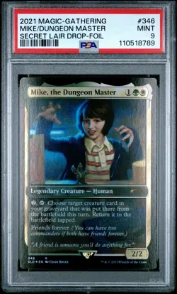 2021 MTG SECRET LAIR DROP FOIL #346 MIKE, THE DUNGEON MASTER PSA 9 - Image 1