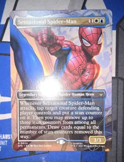 MTG - SPE - Sensational Spider-Man (Borderless) #0025 - Near Mint Non Foil - Image 1