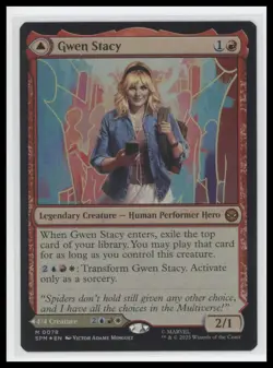 MTG Gwen Stacy Foil Rare Marvel Spider-Man Universes Beyond 2025 - Image 1