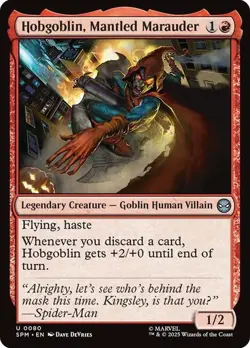 NM Hobgoblin, Mantled Marauder, MTG, Marvel's Spider-Man, Magic, 80 - Image 1