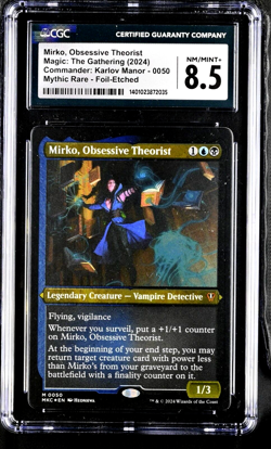 2024 MTG Magic the Gathering Karlov Manor Foil Mirko Obsessive Theorist CGC 8.5 - Image 1