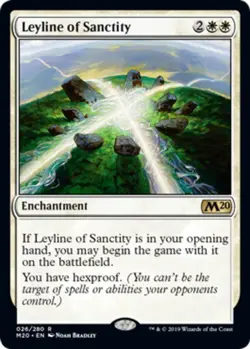 1x Leyline of Sanctity Moderate Play MTG Magic - Kid Icarus - - Image 1