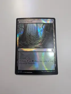 MTG - Tainted Wood (Ripple Foil) - Commander: Modern Horizons 3 NM/M Condition - Image 1