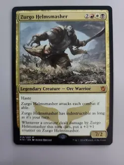 MTG Zurgo Helmsmasher Khans of Tarkir 214/269 Regular Mythic - Image 1