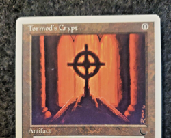 Vintage MTG Tormod's Crypt Magic the Gathering Artifact Card (DS3D1G7) - Image 3