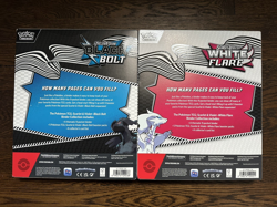 Pokemon Black Bolt & White Flare Binder Collection Set of 2 Mint Factory Fresh!! - Image 2