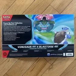 Venusaur EX & Blastoise EX Premium Collection Box Factory Sealed Pokemon TCG Set - Image 2
