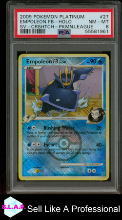 EMPOLEON FB LV.50 POKEMON 27 2009 ULTIMATIVE SIEGER REV HOLO POP 62 ENG PSA 8 - Image 1