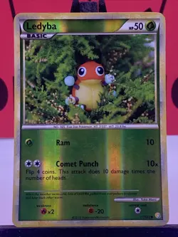 Ledyba 71/123 HeartGold & SoulSilver Pokemon TCG Reverse Holo Common 2010 LP - Image 3