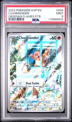 2023 POKEMON SVP EN-SV BLACK STAR PROMO #044 CHARMANDER PSA 9 - Image 1