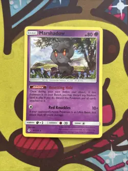 Pokemon Marshadow 81/214 - Holo Rare - SM Unbroken Bonds - Excellent - Image 1