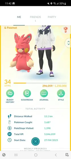 Pokemon Go (Stage 34) Shiny Pawmot ( 40 shinys ) - Image 1