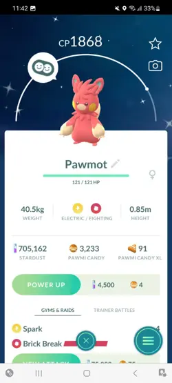 Pokemon Go (Stage 34) Shiny Pawmot ( 40 shinys ) - Image 2