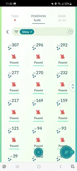 Pokemon Go (Stage 34) Shiny Pawmot ( 40 shinys ) - Image 4