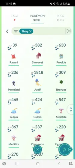 Pokemon Go (Stage 34) Shiny Pawmot ( 40 shinys ) - Image 5