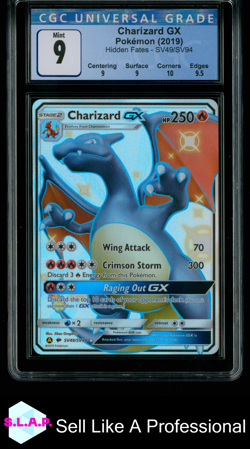 CHARIZARD GX HIDDEN FATES SHINY VAULT HOLO SV49/SV94 POKEMON CGC 9 - Image 1