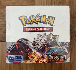 Obsidian Flames Booster Box 36 Packs Pokemon TCG Scarlet & Violet - Damaged Seal - Image 1