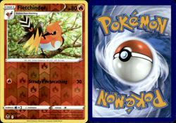 Fletchinder - Reverse Holo - 028/195 Pokemon Silver Tempest NM - Image 1