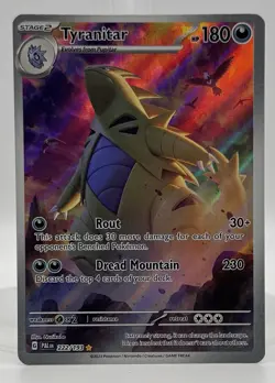 Pokemon TCG - Tyranitar 222/193 Paldea Evolved Illustration Rare, EN, NM+ - Image 1