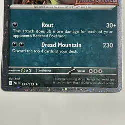 Pokemon TCG Tyranitar 135/193 Holo Paldea Evolved Stamp NM/Mint - Image 4