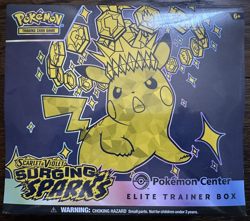 Pokemon Surging Sparks ETB Pokemon Center Exclusive S&V ETB No Reserve Auction!! - Image 1