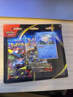 Pokemon TCG Mega Evolution 3 Pack Blister Psyduck | Foil Promo + 3 Booster Packs - Image 1