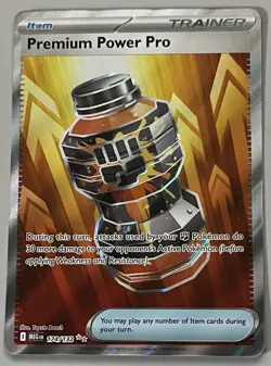 Pokemon Mega Evolution Premium Power Pro Item Trainer Ultra Rare HoloFoil - Image 1