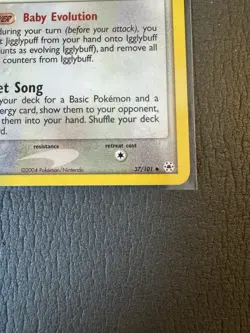 Pokemon TCG: 2004 EX Hidden Legends Igglybuff (37/101) - Image 2