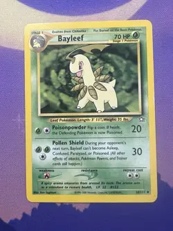 Bayleef 28/111 Pokemon TCG Neo Genesis Unlimited Regular Uncommon LP - Image 1