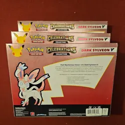 3x Pokemon TCG Dark Sylveon V Box Celebration/Evolving Skies Packs NEW Sealed - Image 3