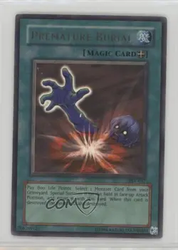 Premature Burial Ultra Rare Unlimited YuGiOh Pharaoh's Servant #PSV-037 2002 - Image 1