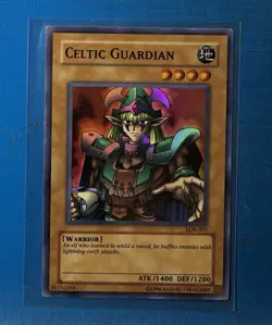 NM/M 🔥 YUGIOH Celtic Guardian LOB-EN007 SUPER RARE HOLOFOIL - Image 1