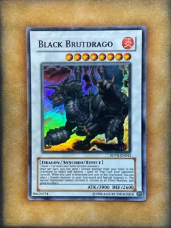 Yugioh Black Brutdrago SOVR-EN043 Super Rare MP - Image 1